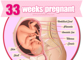 Thai nhi 33 tuần tuổi