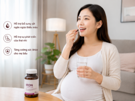 Mẹ bâud uống thuốc sắt