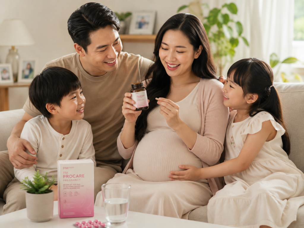 Mẹ bầu bổ sung Vitamin